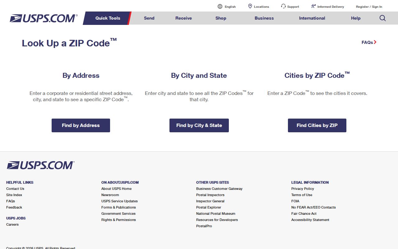 Lansing ZIP code directory USPS ZIP code lookup modes